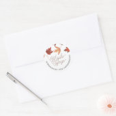 Maple Syrup Classic Round Sticker (Envelop)