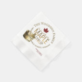 Maple Syrup Day Gold Bucket Promotion Napkin Servet (Hoek)