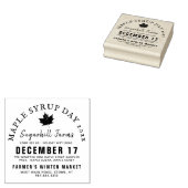 Maple Syrup Day Promotie Event Gift Label Stempel (Gestempeld)