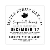 Maple Syrup Day Promotie Event Gift Label Stempel (Afrduk)
