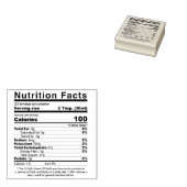 Maple Syrup Editable Nutrition Facts Stamp 2020-21 Rubberstempel (Gestempeld)