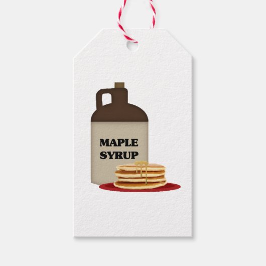 Maple Syrup Gift Label Cadeaulabel (Voorkant)
