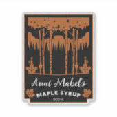 Maple Syrup Home Bewerkbaar gemaakt Sticker (Voorkant)