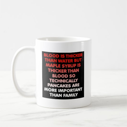 Maple Syrup is dikker dan water Funny Mug Koffiemok (Links)