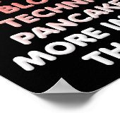 Maple Syrup is dikker dan water Funny Poster (Hoek)