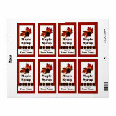 Maple Syrup Jar Label (Full Sheet)