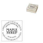 Maple Syrup Label Custom Business Stamp Rubberstempel (Gestempeld)