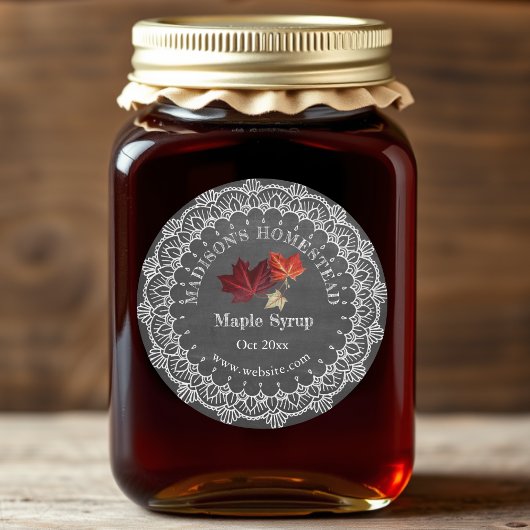 Maple Syrup | Land Rustige Klassieke Sticker