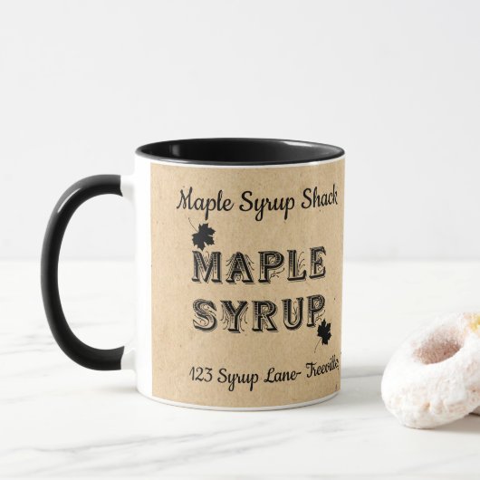Maple Syrup Maple Business Mok (Met donut)