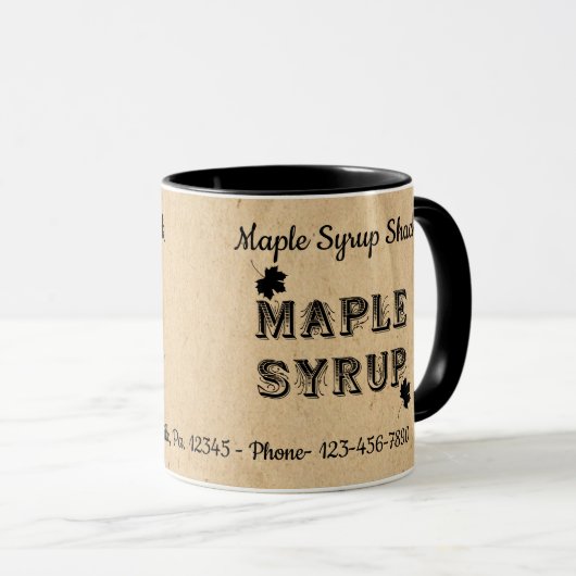 Maple Syrup Maple Business Mok (Voorkant rechts)