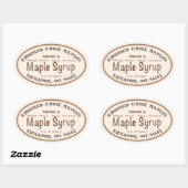 Maple Syrup Nieuwe Graden Checklist Label Ivory (Vel)