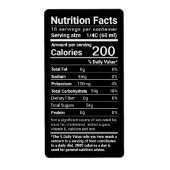 Maple Syrup Nutrition Facts Latest FDA Regulations Etiket (Voorkant)