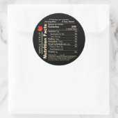 Maple Syrup Nutrition Facts Red Sugar Maple Leaf Ronde Sticker (Tas)