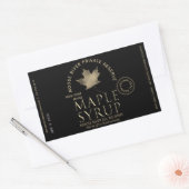 MAPLE SYRUP Private Reserve Gold Leaf Harvest Date Rechthoekige Sticker (Envelop)