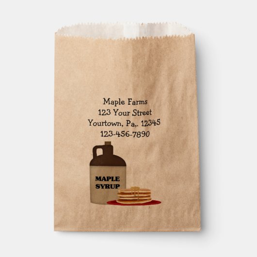 Maple Syrup Product Bag Business Bag Bedankzakje (Voorkant)