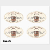 Maple Syrup Sap Bucket Editable Label (Vel)