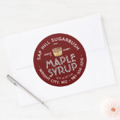 Maple Syrup Sap Bucket Editable Label (Envelop)