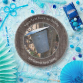 Maple Syrup Sap Bucket Natuur Gepersonaliseerde Pa Papieren Bordje (Feest)