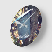 Maple Syrup Sap Bucket on Tree (aangepast) Ronde Klok (Hoek)