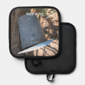 Maple Syrup Sap Bucket On Tree Personalized Pannenlap (Voorkant / Achterkant)