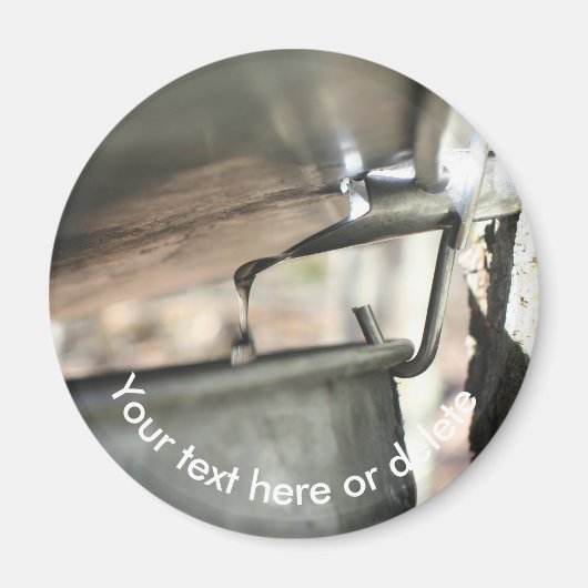 Maple Syrup Sap Running Nature Personalized Magneet (Voorkant)