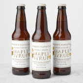 Maple Syrup Spring Season Medallion and Year Label Bier Etiket (Flessen)