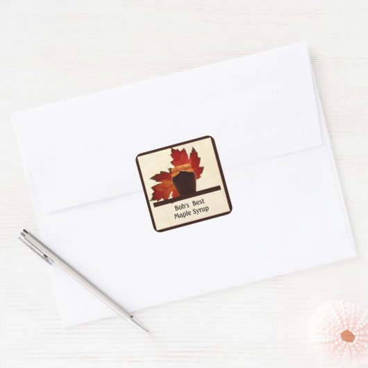 "Maple Syrup Square" Sticker (Envelop)