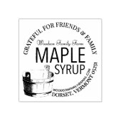 Maple Syrup Thankful for Family and Friends Gift Rubberstempel (Afrduk)
