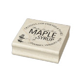 Maple Syrup Thankful for Family and Friends Label Rubberstempel (Stempel)