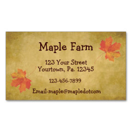 Maple Syrup Visitekaartje Magnet Magnetisch Visitekaartje