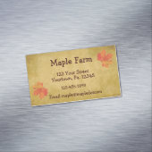 Maple Syrup Visitekaartje Magnet Magnetisch Visitekaartje (Voorbeeld)
