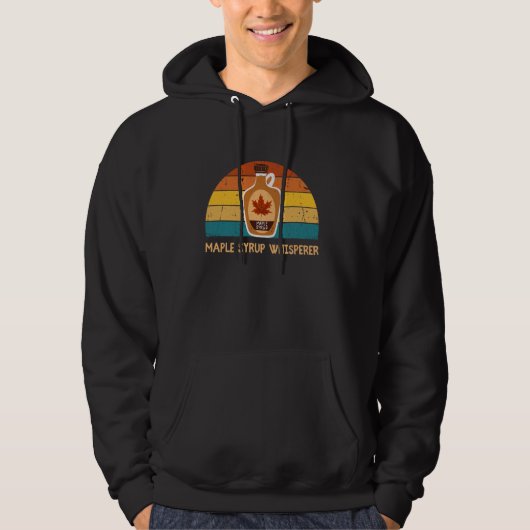 Maple Syrup Whisperer Maple Tree en Maple Syrup L Hoodie (Voorkant)