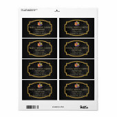 Maple Syrup Zakelijk Verzendlabel (Full Sheet)