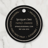 Maple Syrup Zwart Filagreement Product Label (Achterkant)