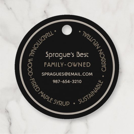 Maple Syrup Zwart Filagreement Product Label (Achterkant)