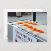 Maple Taffy Tire D'Erable Quebec Canada Briefkaart (Voorkant / Achterkant)