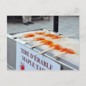 Maple Taffy Tire D'Erable Quebec Canada Briefkaart (Voorkant)