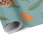 Maple Tree and Fall laat naadloos inpakpapier acht (Rol Hoek)