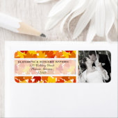 Maple tree Autumn Weddenschap Label (Insitu)