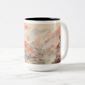 Maple Tree brug en rivier Tweekleurige Koffiemok (Voorkant rechts)