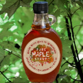 Maple Tree Hearts Gemaakt met Love Your State Kraf Ronde Sticker