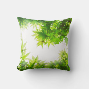 Maple tree leaf twig textuur kussen