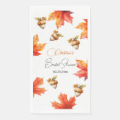 Maple Tree Leaves and Acorns Vrijgezellenfeest Servet (Voorkant)