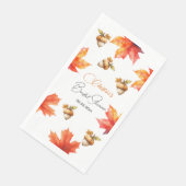 Maple Tree Leaves and Acorns Vrijgezellenfeest Servet (Hoek)