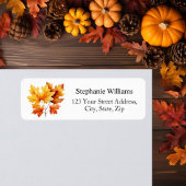 Maple Tree verlaat Herfst retouradres Etiket