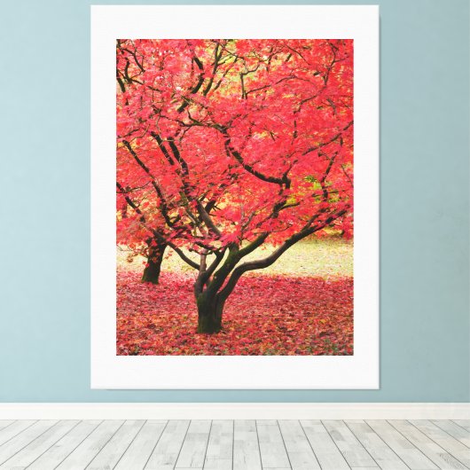 Maple Trees Canvas Print (Insitu (Houten vloer))