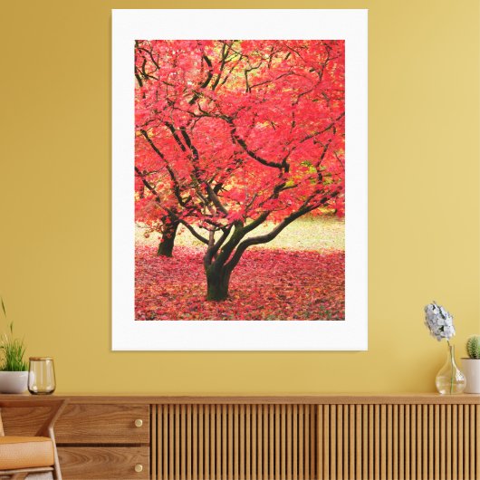 Maple Trees Canvas Print (Insitu (Woonkamer))