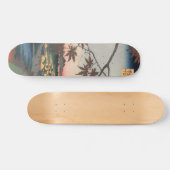 Maple Trees in Autumn Shrine Ukiyo-e Japan Persoonlijk Skateboard (Horizontaal)
