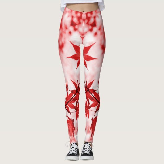 Maple Trees Leaves Design-29997 Leggings (Voorkant)