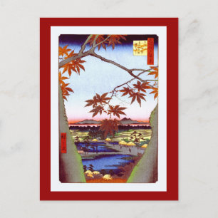 Maple Trees Tekona Hiroshige Japans Briefkaart